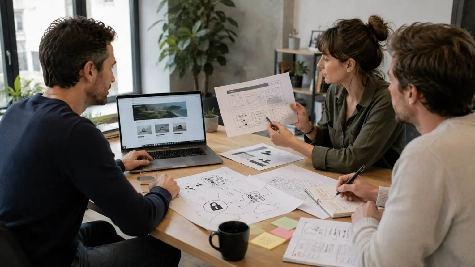Specialisten werken samen aan websites, UX en digitale dienstverlening.
